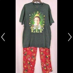 Men’s 2 piece Elf Christmas Pajama Set NWT medium